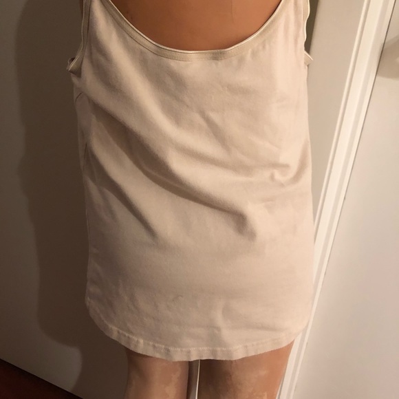 Camisoles Set of 2 Cami Tank Tops Tan/White Size Med Fits Sm/Med - Picture 3 of 16